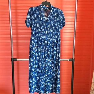 Women's S Blue flowered sundress